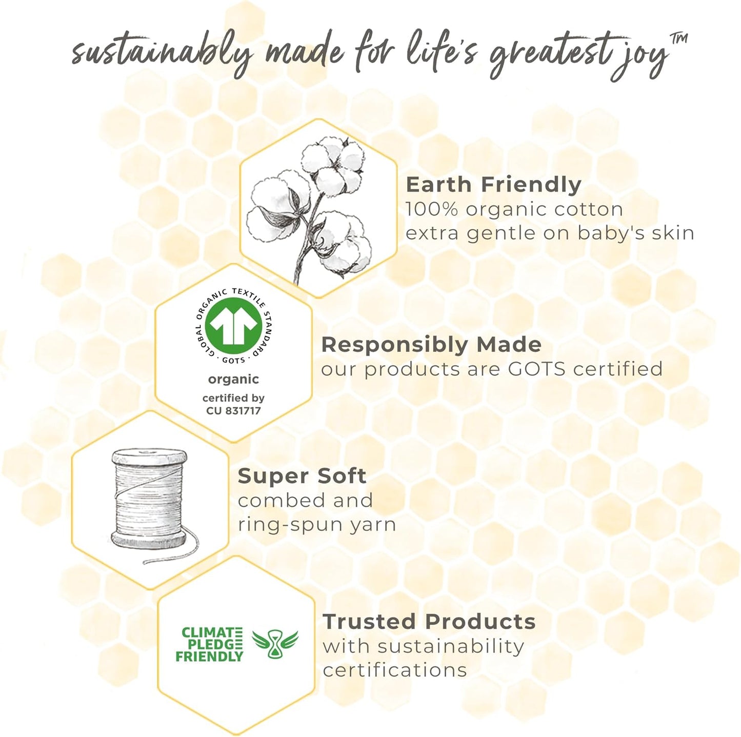 Burt's Bees Baby Boys' 2-Piece Long Sleeve Tee and Pants Organic Cotton Pajama Set