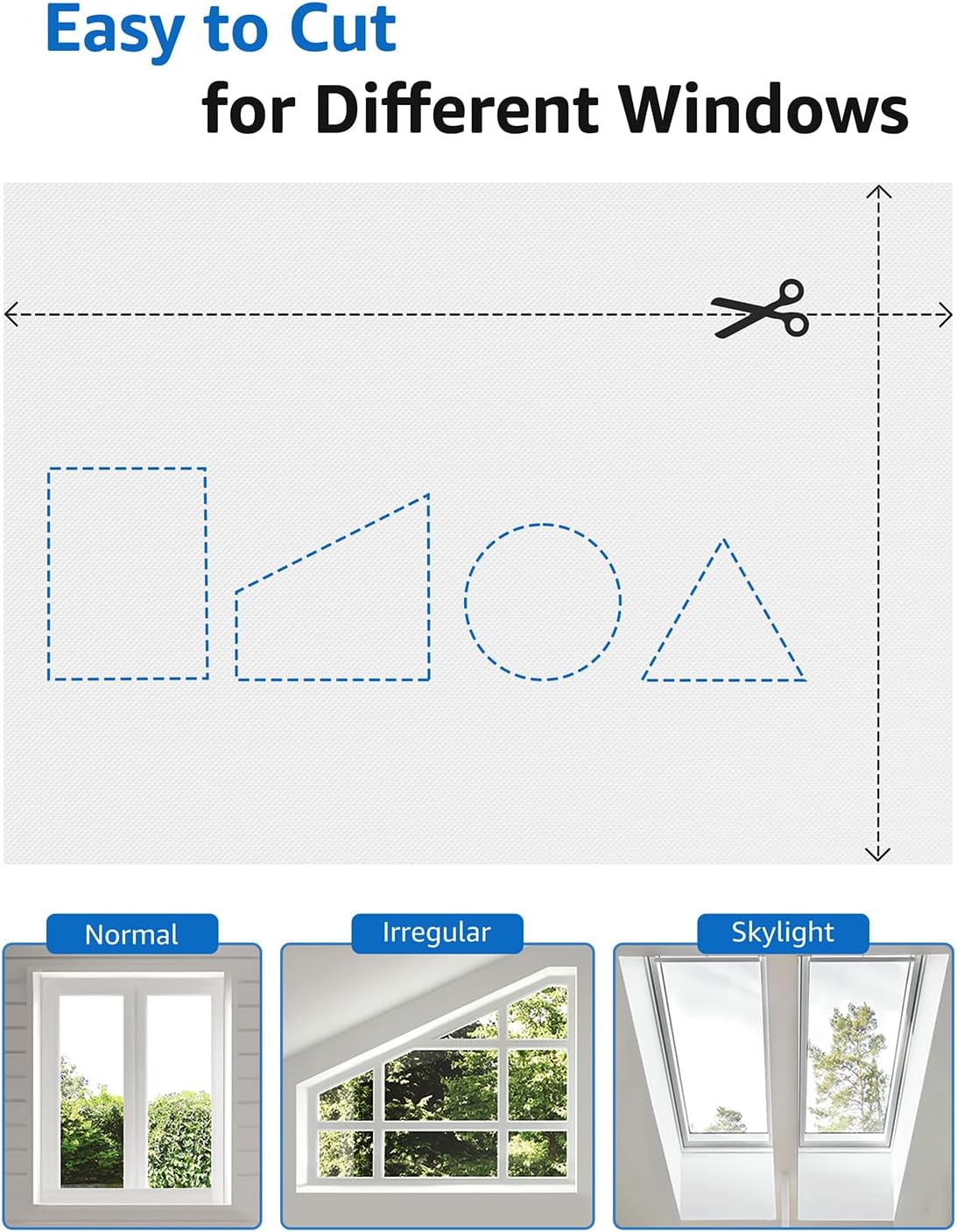 Sumobaby Blackout Curtains for Bedroom 35"x72" Portable No Drill Black Out Window Cover with Upgraded Hook&Loop Tapes,100% Blackout Shades,Thermal Insulated Blinds for Bedroom,Nursery(1 Panel,White)