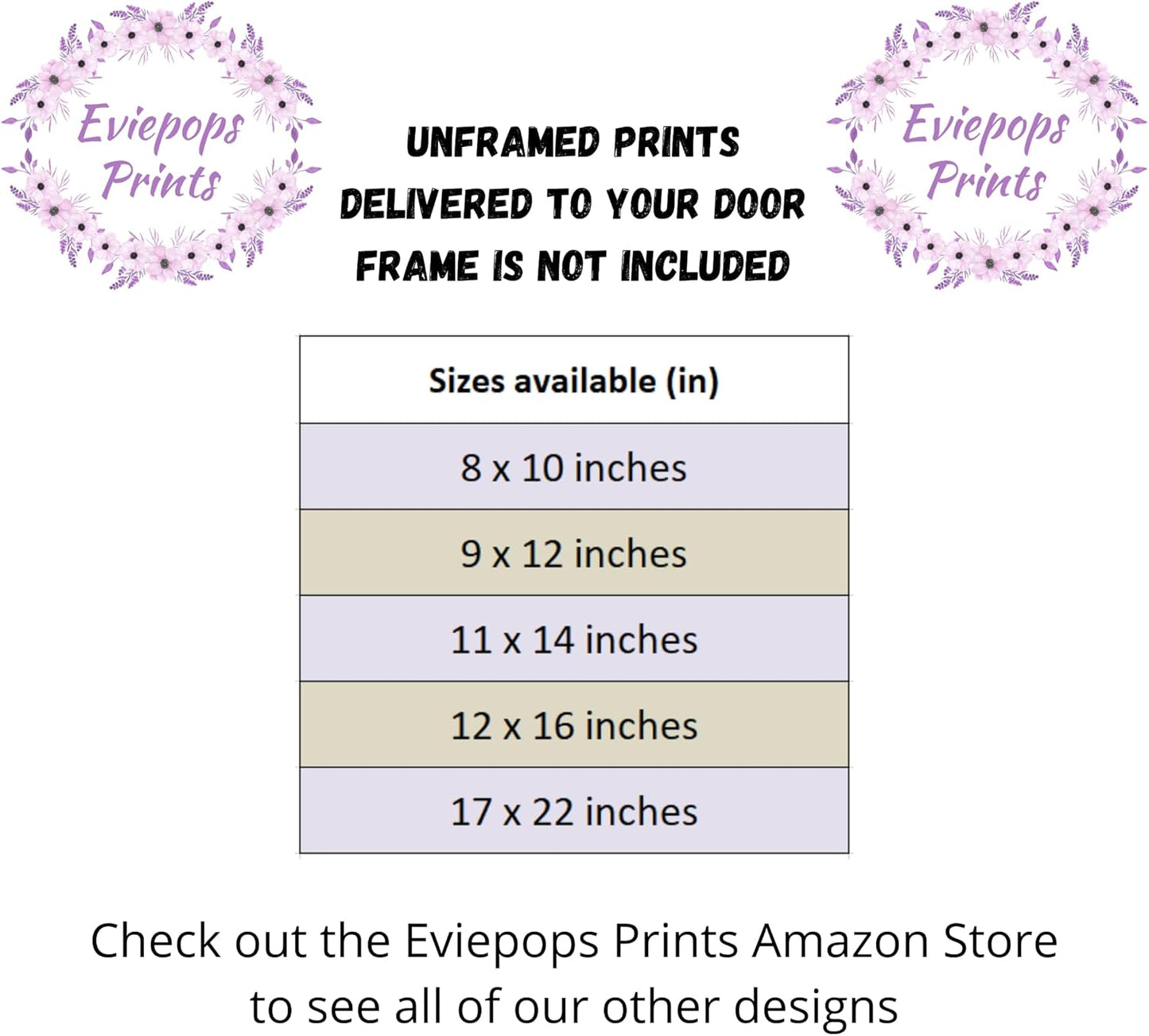 Personalized Safari Animals for Baby Girls Nursery, Set of 3 Unframed Poster Prints, Personalized Name Pink Lilac Floral, Girls Bedroom Decor, Elephant Giraffe (9x12)