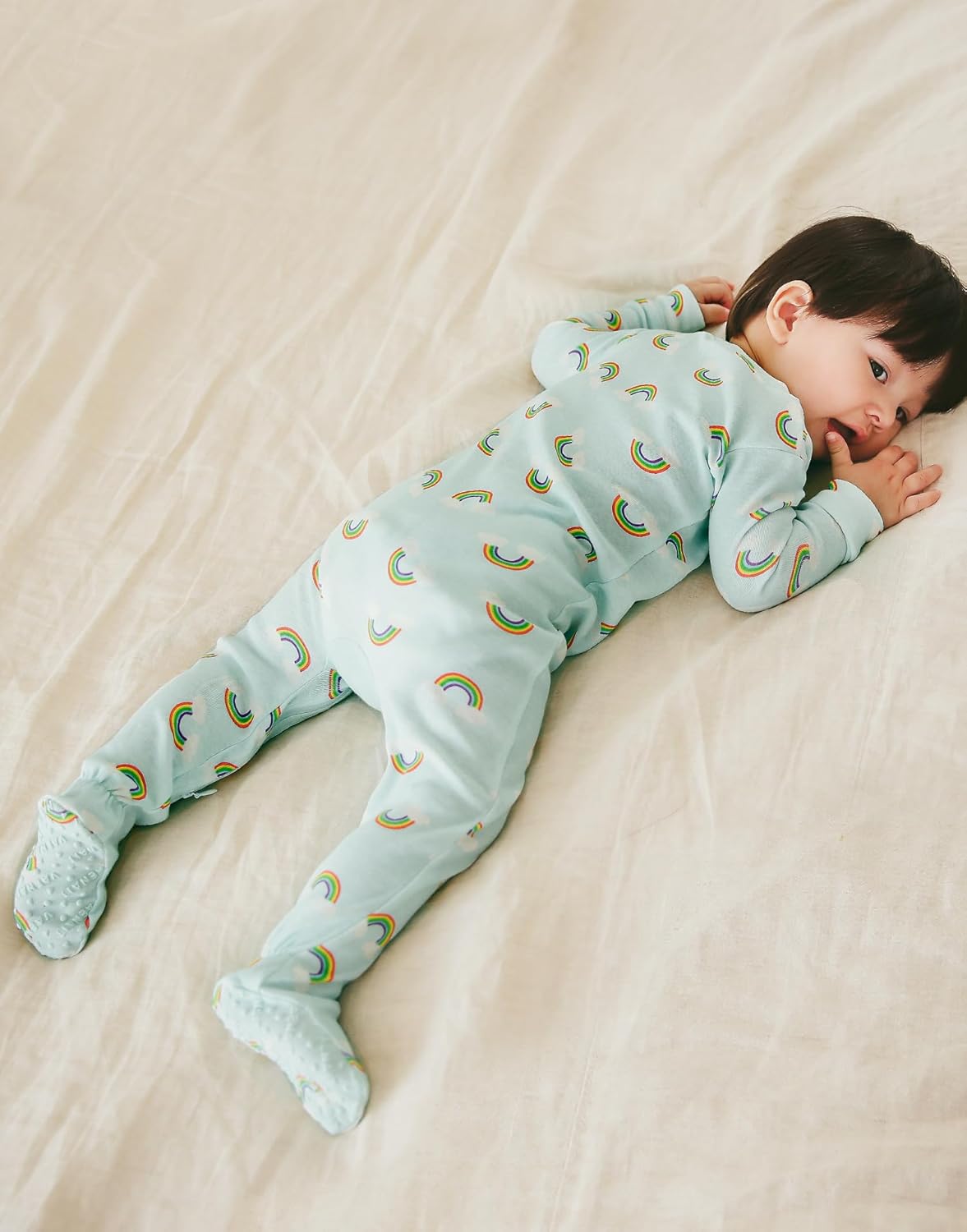 VAENAIT BABY Infant Toddler Boys Girls Footed Pajamas One-PIece Romper Sleep and Play 0M-2T