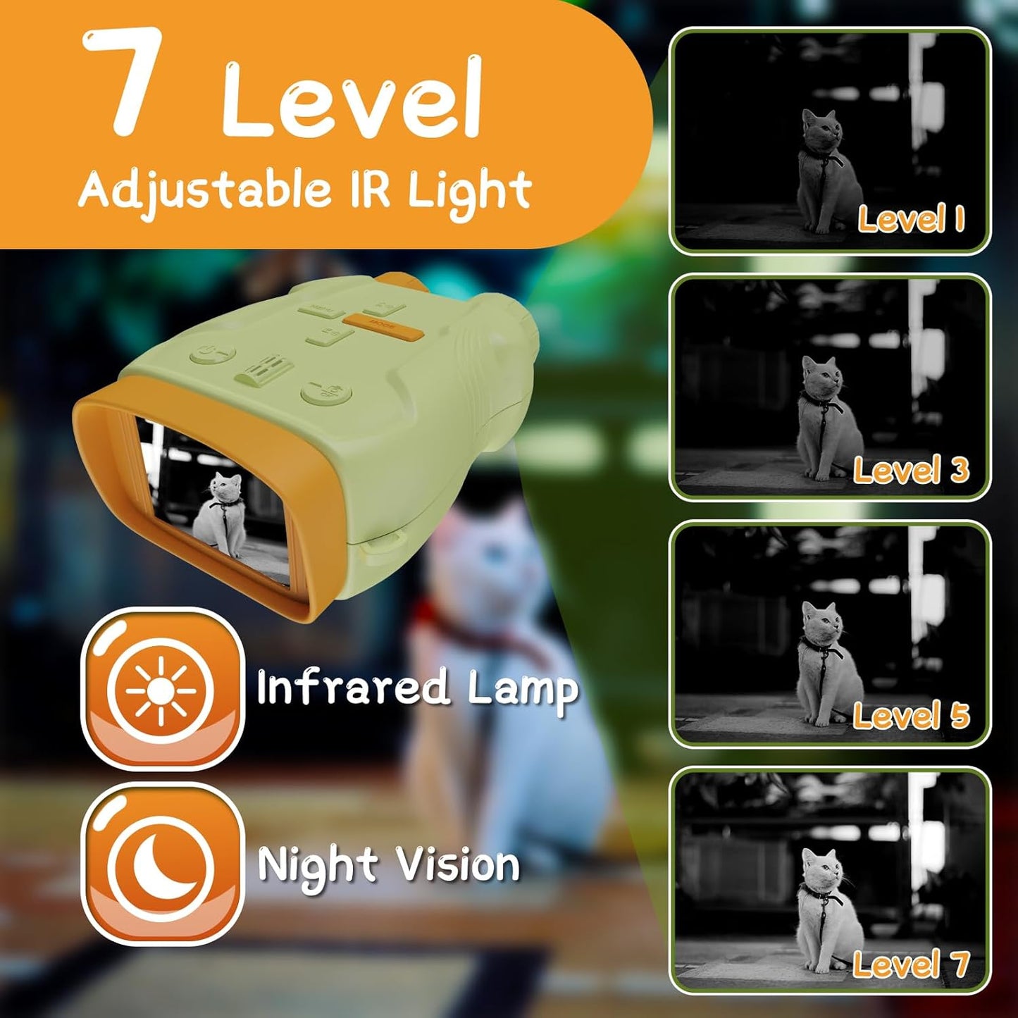 Night Vision Goggles for Kids Gifts with 32GB Card,Birthday Ideas Present 5X Zoom Kids Camera Night Vision Binoculars
