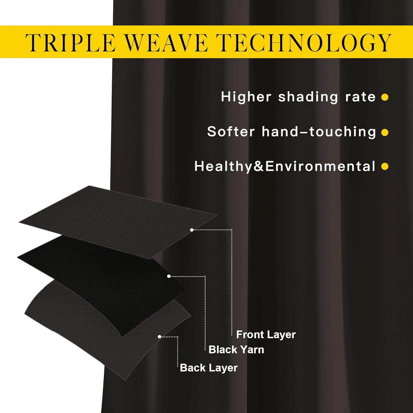 NICETOWN Blackout Toffee Brown Curtains & Drapes 90 inches Long - Grommet Thermal Insulated Blackout Drapes Light Blinds Room Darkening Window Treatments for Bedroom (2 Panels, W52 x L90)