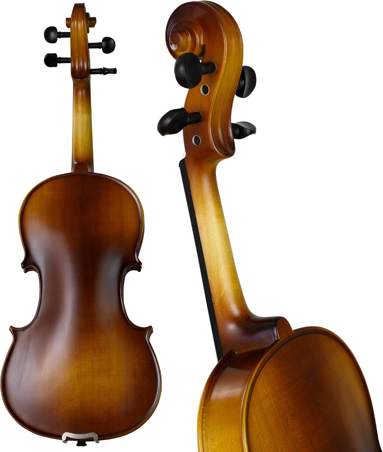 Bunnel Premier Violin Clearance Outfit 1/2 Size - Carrying Case and Accessories Included - Solid Maple Wood and Ebony Fittings By Kennedy Violins