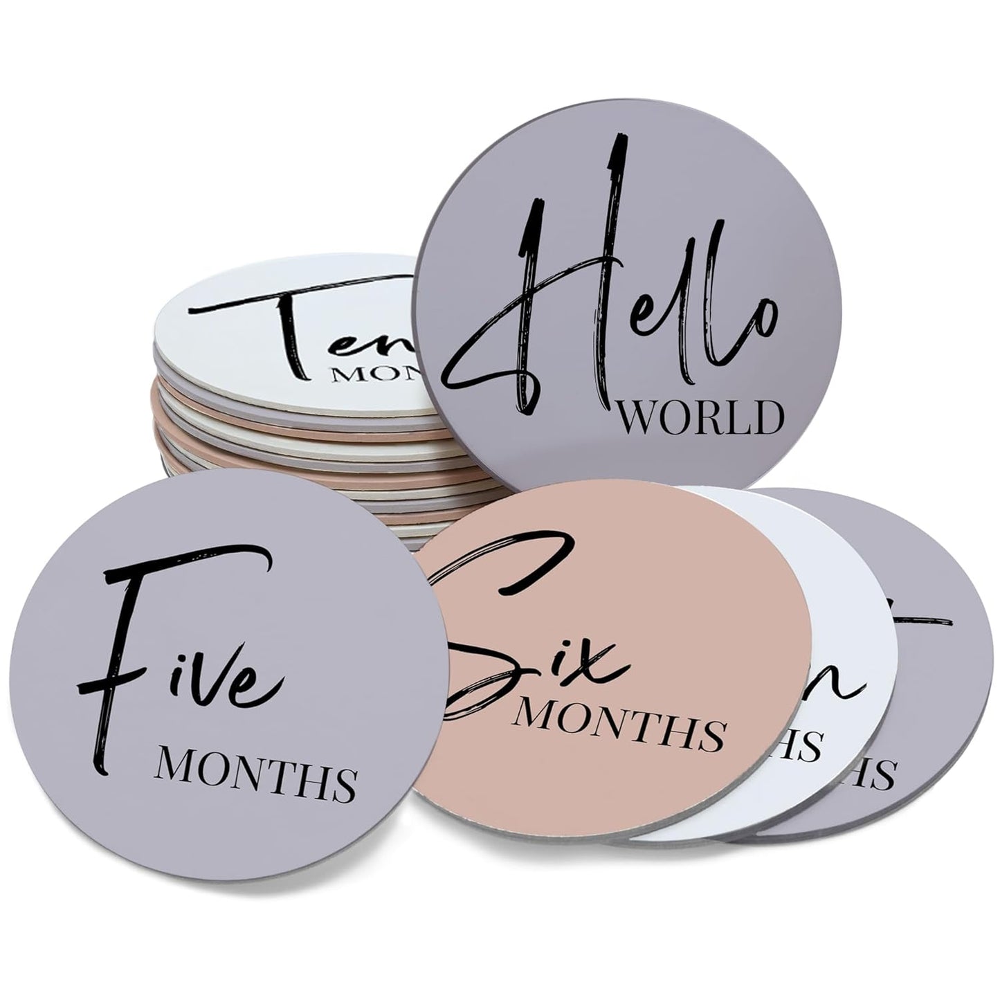 Tiny Trees® Baby Monthly Milestones, Monthly Milestone Signs, Baby Announcement, Baby Age Milestone Keepsakes and Photo Props