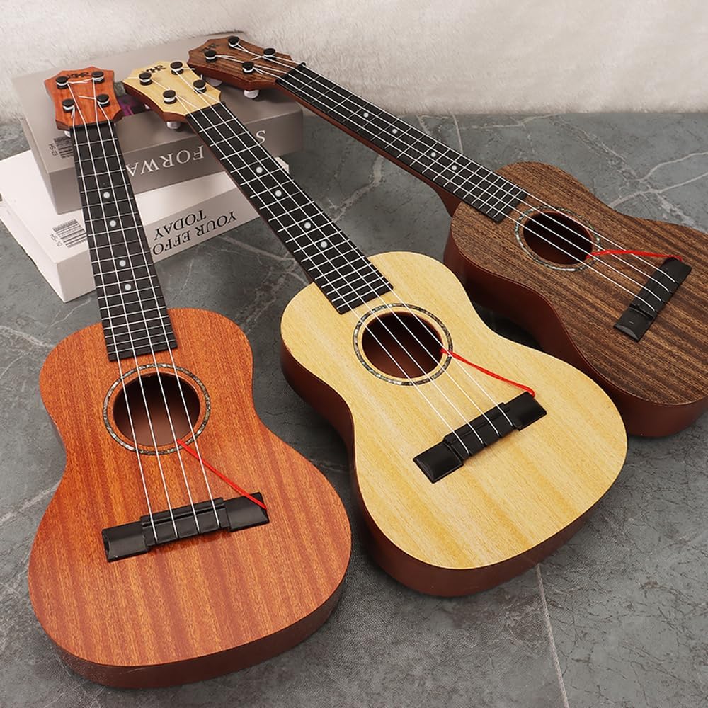 Raimy Kids Ukulele Guitar - 21inch 4 Strings Guitar Children Musical Instruments Educational Toys with Picks for Toddler Kids Boys Girls Beginner (Orange)