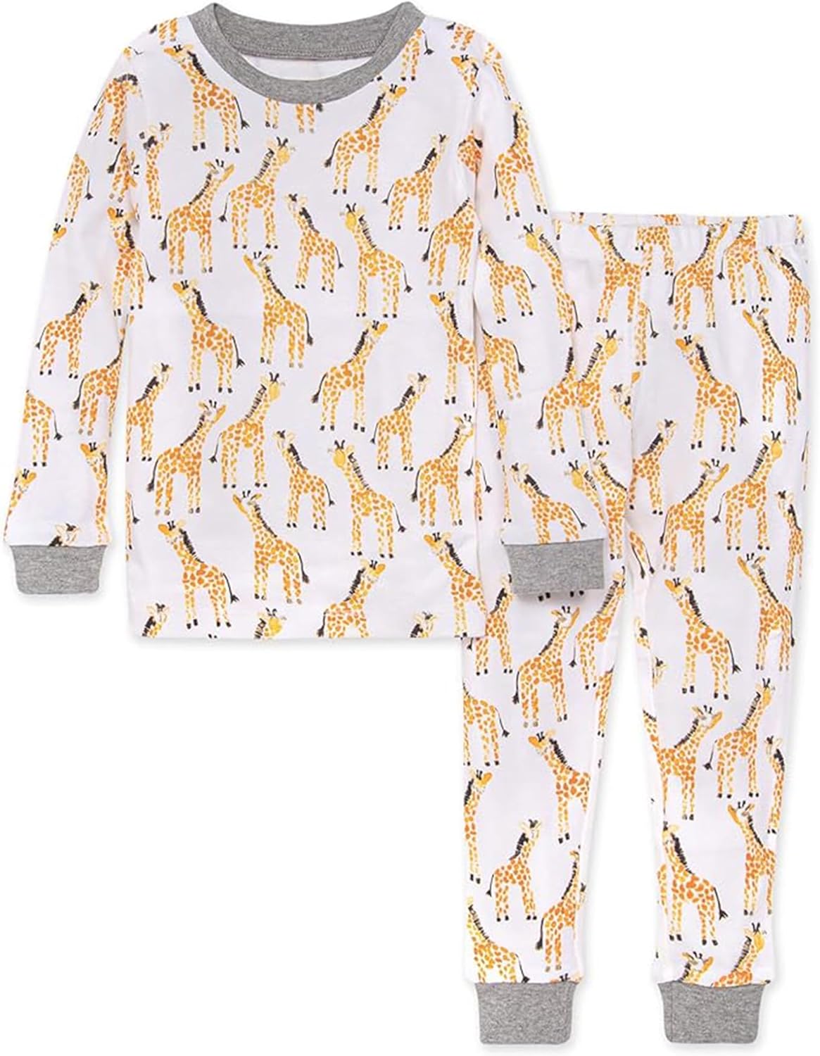 Burt's Bees Baby Boys' 2-Piece Long Sleeve Tee and Pants Organic Cotton Pajama Set