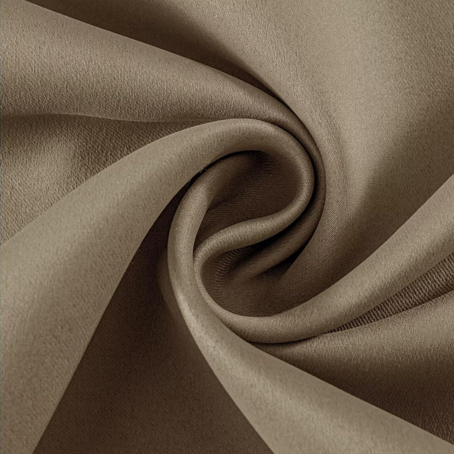 Joydeco Khaki Custom Solid Single Blackout Curtain for Bedroom and Living Room, Grommet Thermal Insulated Room Darkening Curtain 1 Panel (Custom Size,Khaki)