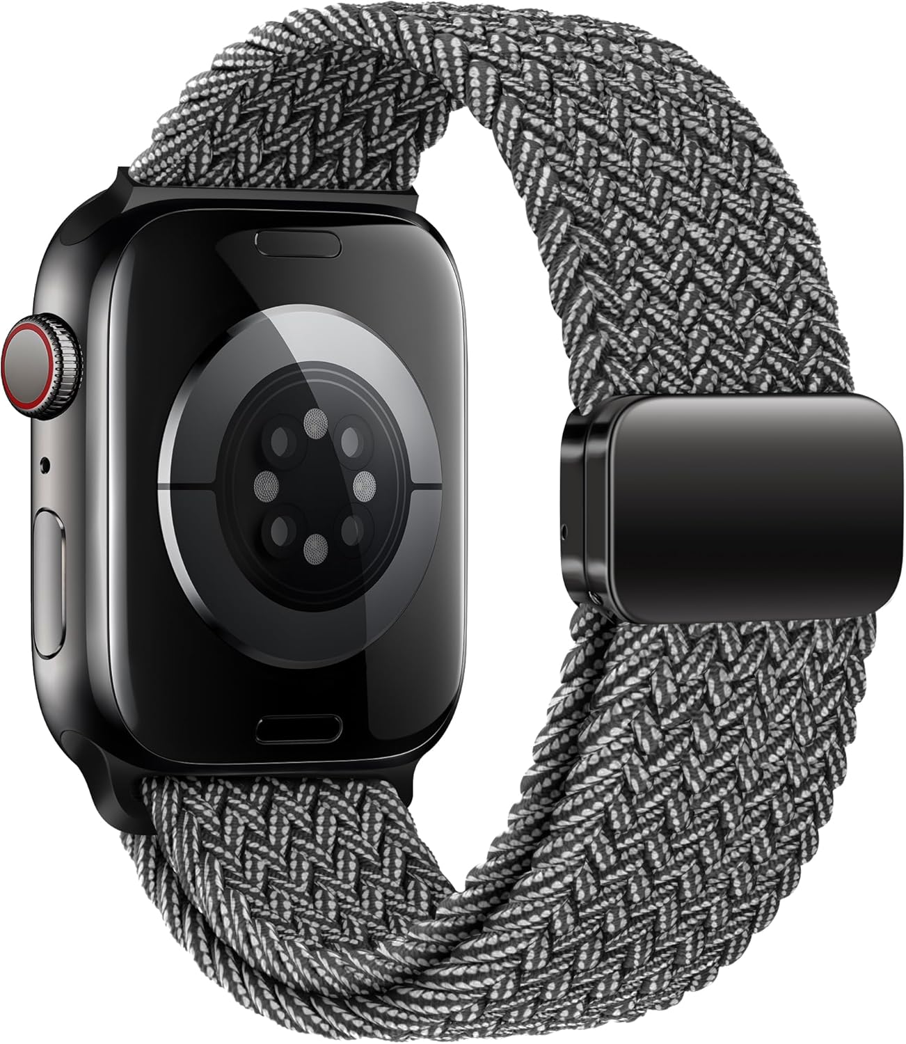 Mazoft Braided Bands With Magnetic Clasp Compatible with Apple Watch Band 38mm 40mm 41mm 42mm 44mm 45mm 46mm 49mm；Soft Nylon Sport Loop Strap for iWatch Series Ultra 2&1 10 9 8 7 6 SE 5 4 3 Women Men