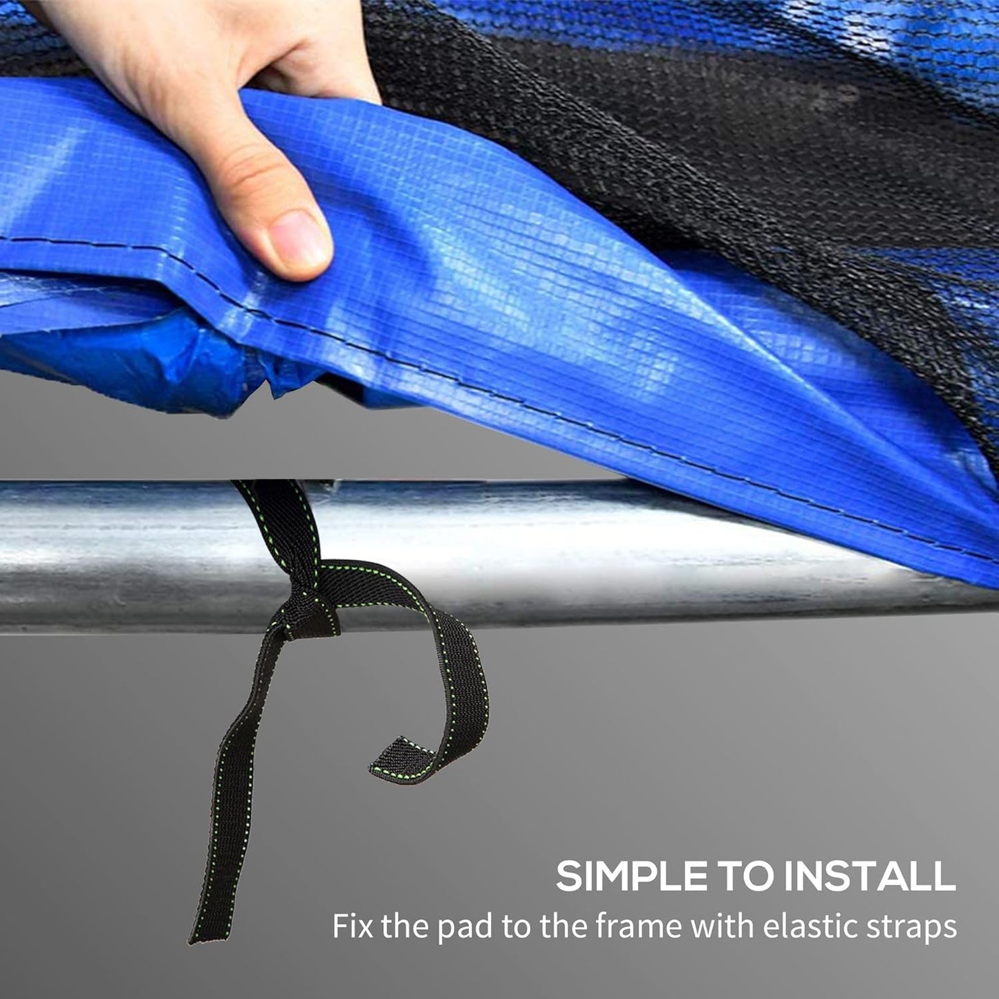 Soozier 12FT / 14FT Trampoline Spring Cover, Safety Trampoline Pad Replacement, Waterproof and Tear Resistant, All Weather Trampoline Accessories