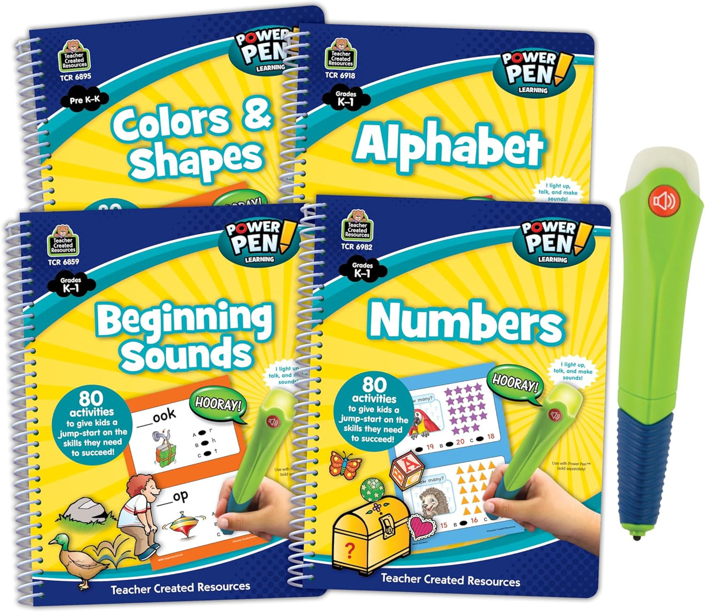 Teacher Power Pen & Learning Books Set - 4 Book Set