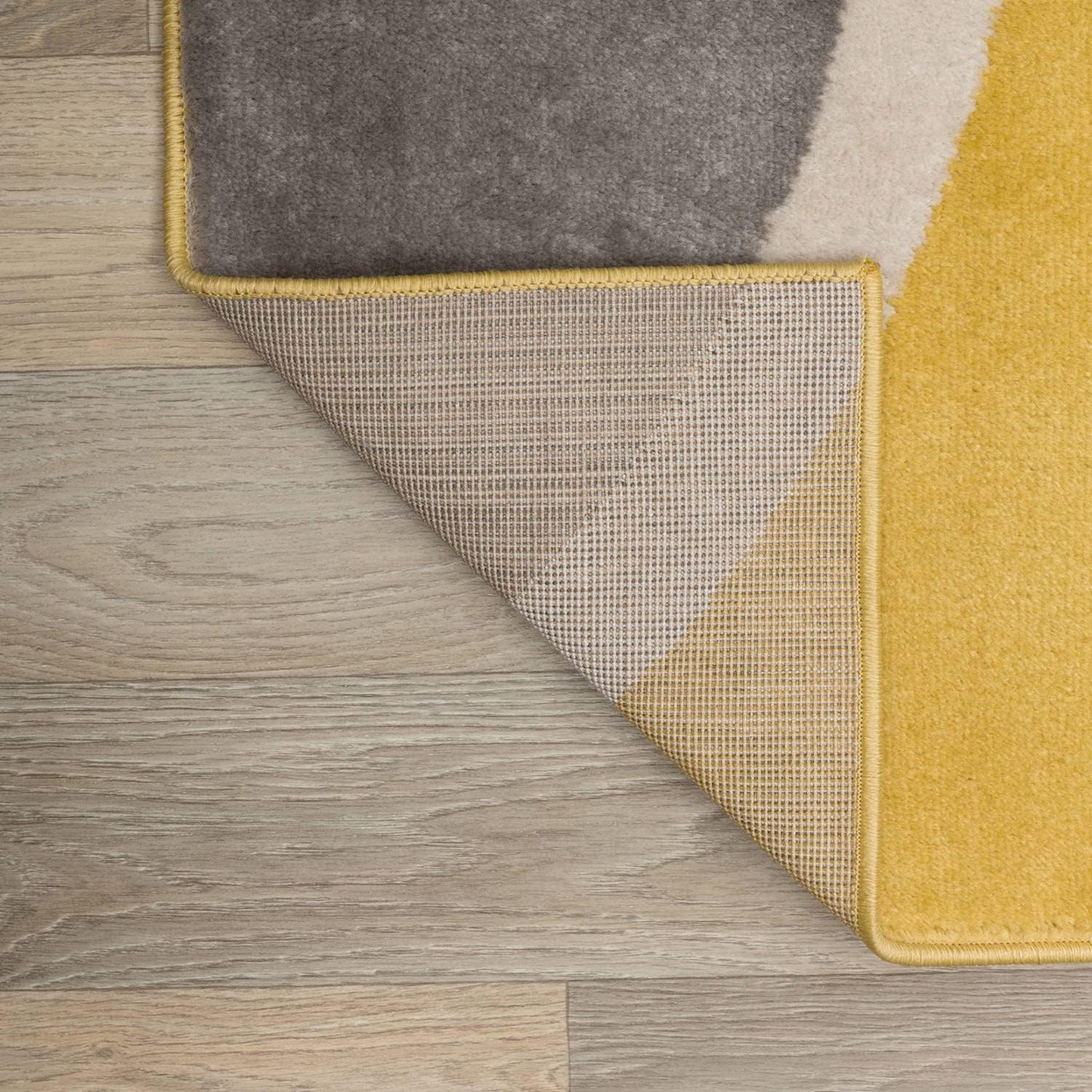 Rugshop Contemporary Abstract Circles Easy Maintenance for Home Office,Living Room,Bedroom,Kitchen Soft Area Rug 2' x 3' Yellow
