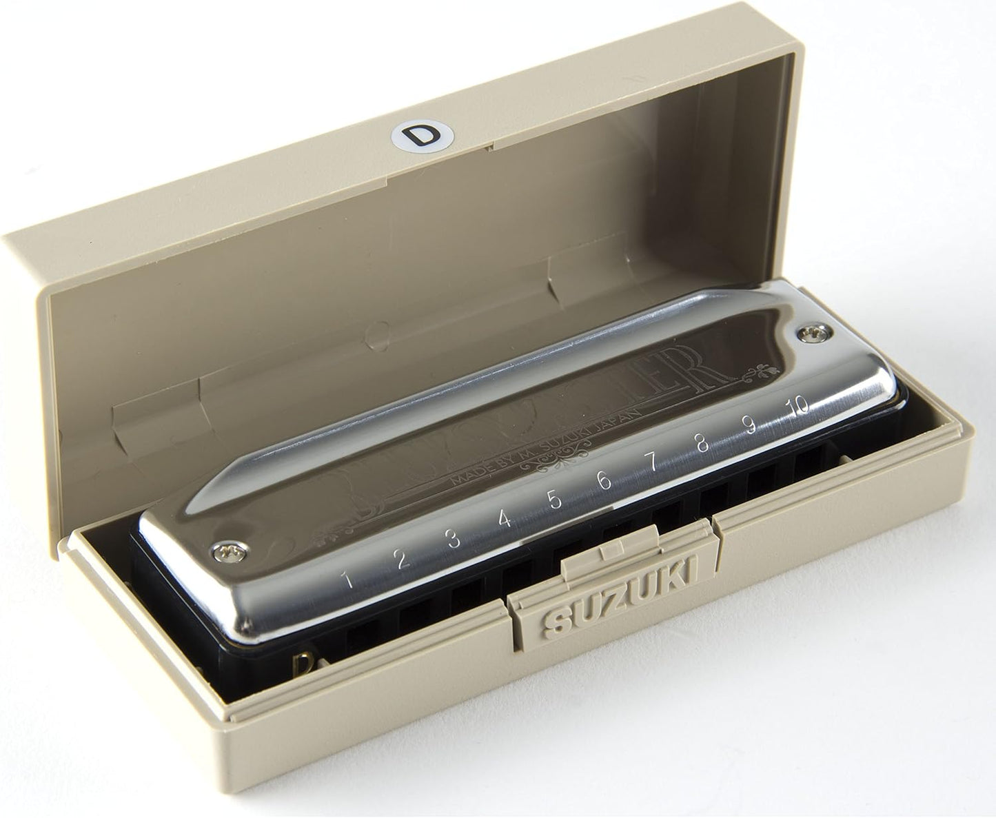 SUZUKI Harmonica, Silver Bluesmaster G