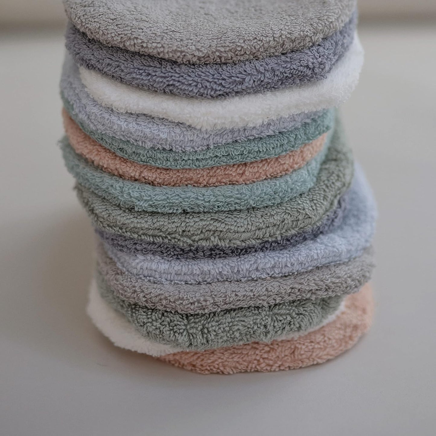 mushie Baby Bath Mitt | Organic Cotton | Pack of 2 (Blush)