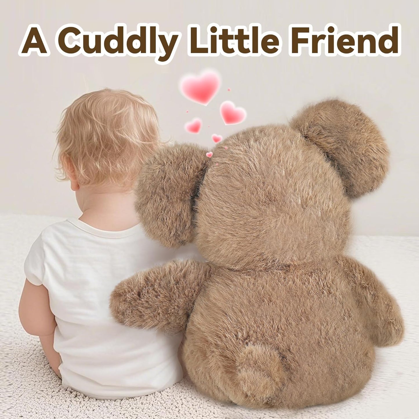 iPlay, iLearn Elephant Stuffed Animal, Soft Baby Plush Elephant Toy, Infant 18" Big Cute Fluffy Animal Toy, Ultra Soft Nursery Bedtime Huggable Birthday Gifts for Toddlers Girls Boys Kids Age 0 and up
