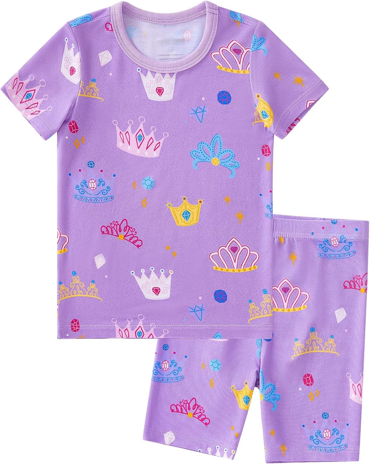 pureborn Baby Toddler Kids Viscose from Bamboo Pajamas Set Pjs 2pcs 18M-8Y