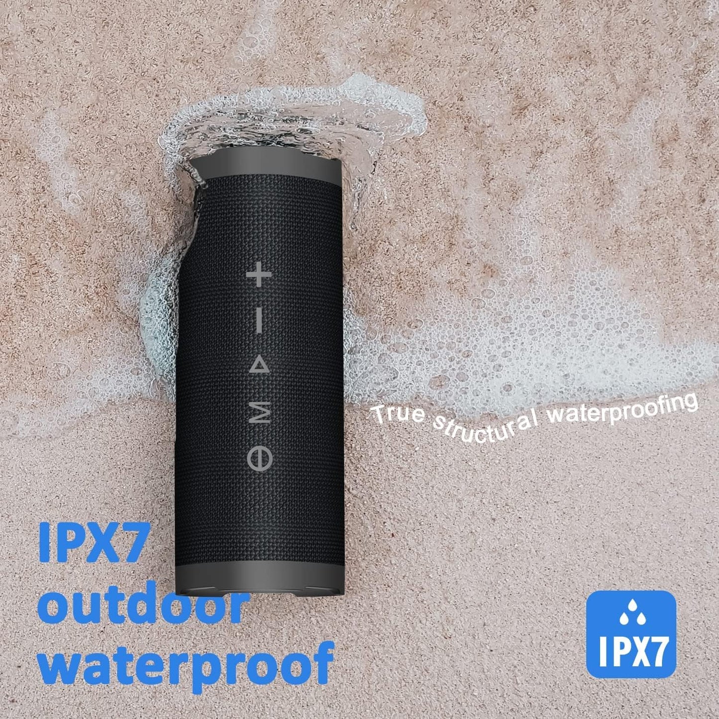 Vanzon Bluetooth Speakers, V40 Wireless Portable Bluetooth Speaker with IPX7 Waterproof, 24H Playtime, 24W Stereo Sound and TWS Dual Pairing, Suitable for Home/Party/Outdoor/Beach