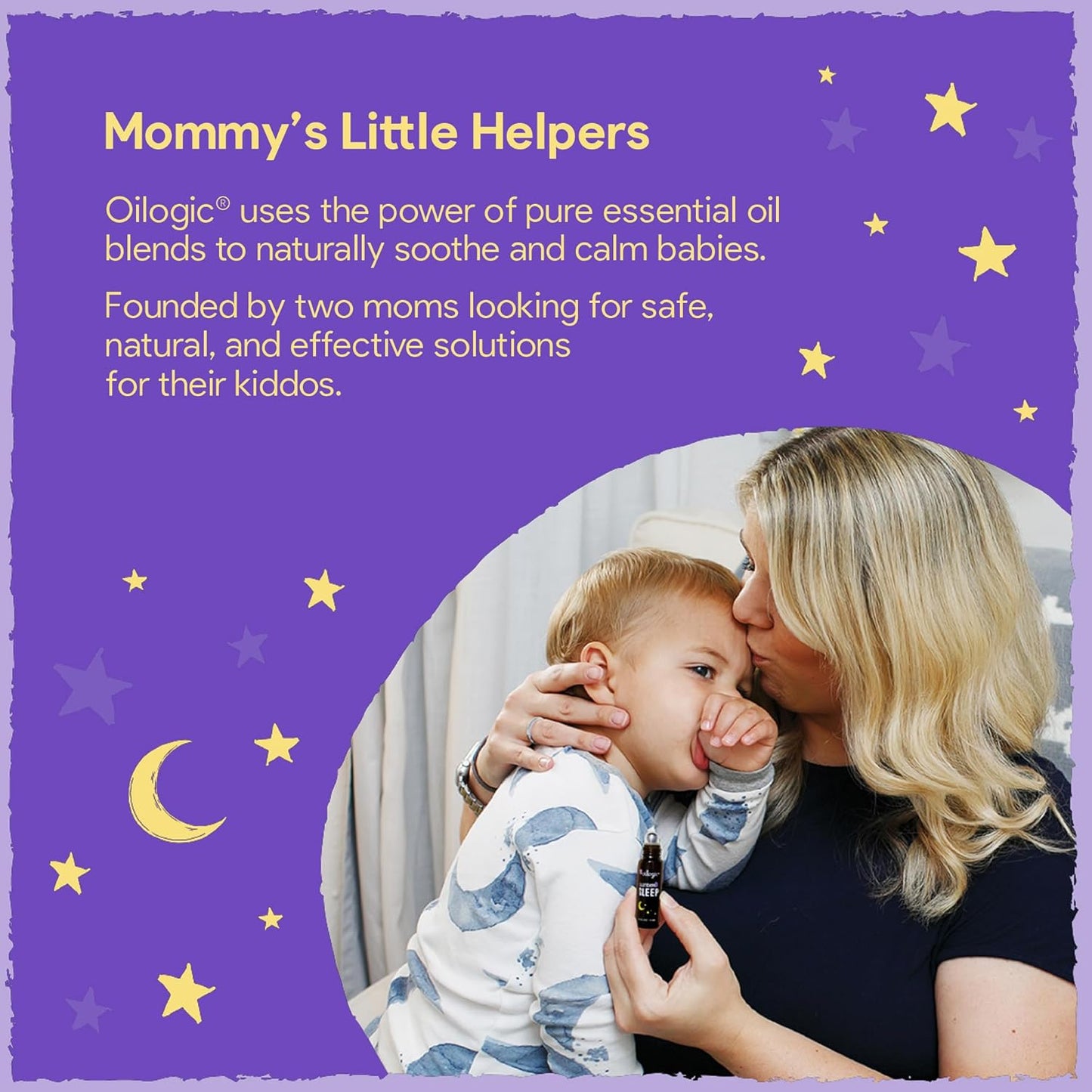 Oilogic Slumber & Sleep Roll-On Essential Oil for Babies & Toddlers - Gentle Aromatherapy Essential Oils, Mess-Free Comfort & Wellness Blends - Pediatrician-Tested Safe for Baby, .2 Fl Oz