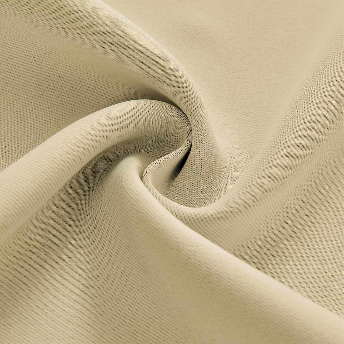 Joydeco Custom Blackout Curtains for Bedroom, 1 Panel Room Darkening Curtains & Drapes for Living Room Window Rod Pocket Back Tab (Custom Size,Beige)