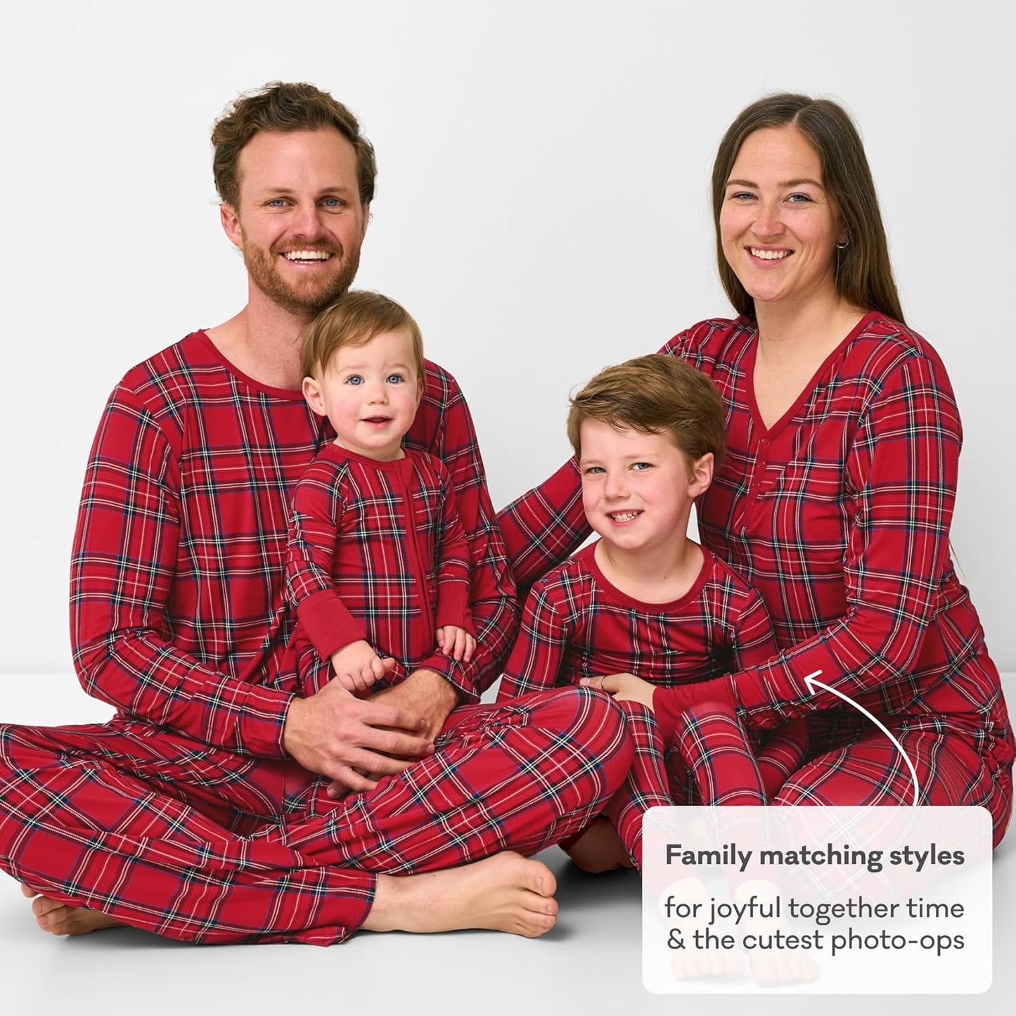 Little Sleepies Two-Piece Pajama Set for Boys & Girls, Soft Viscose from Bamboo Toddler Pajamas for Kids, Family Matching PJs