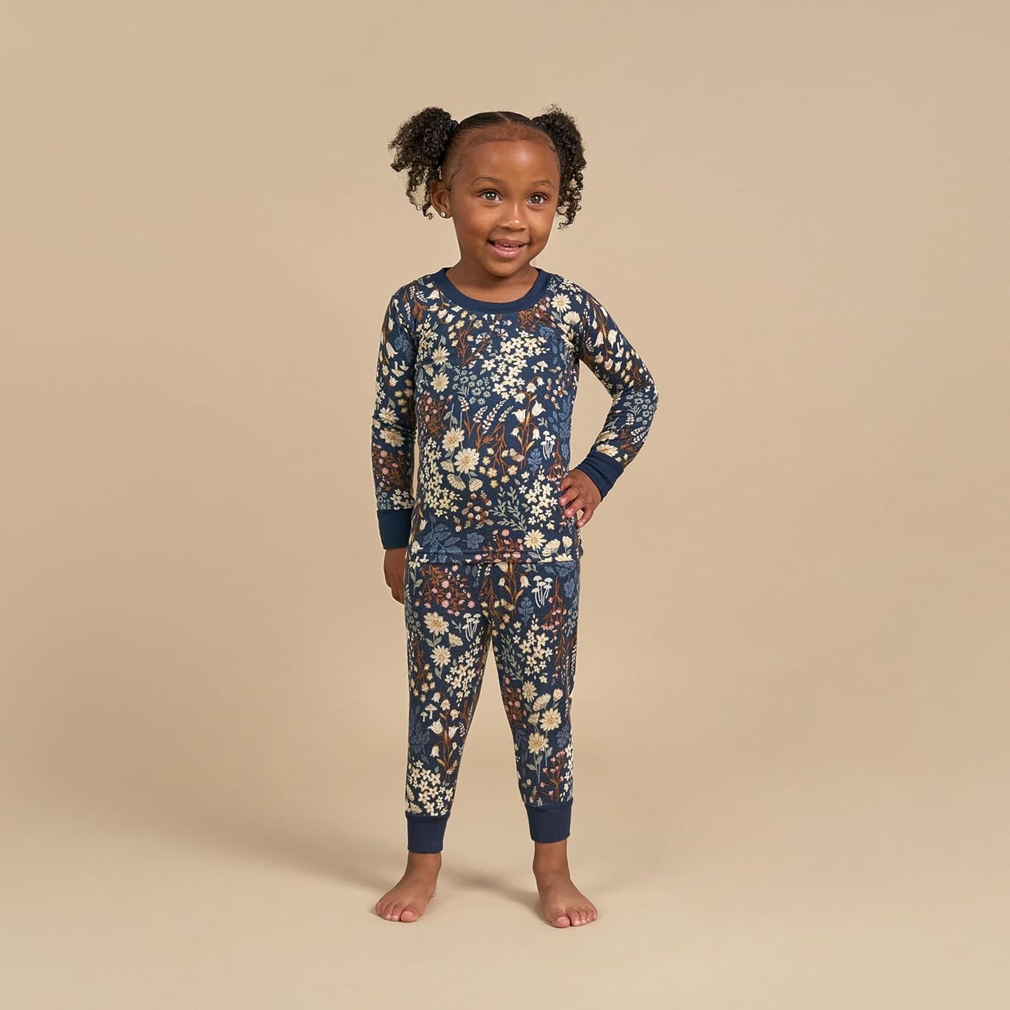 Modern Moments by Gerber Baby and Toddler Hacci Snug Fit 2-Piece Pajama Set