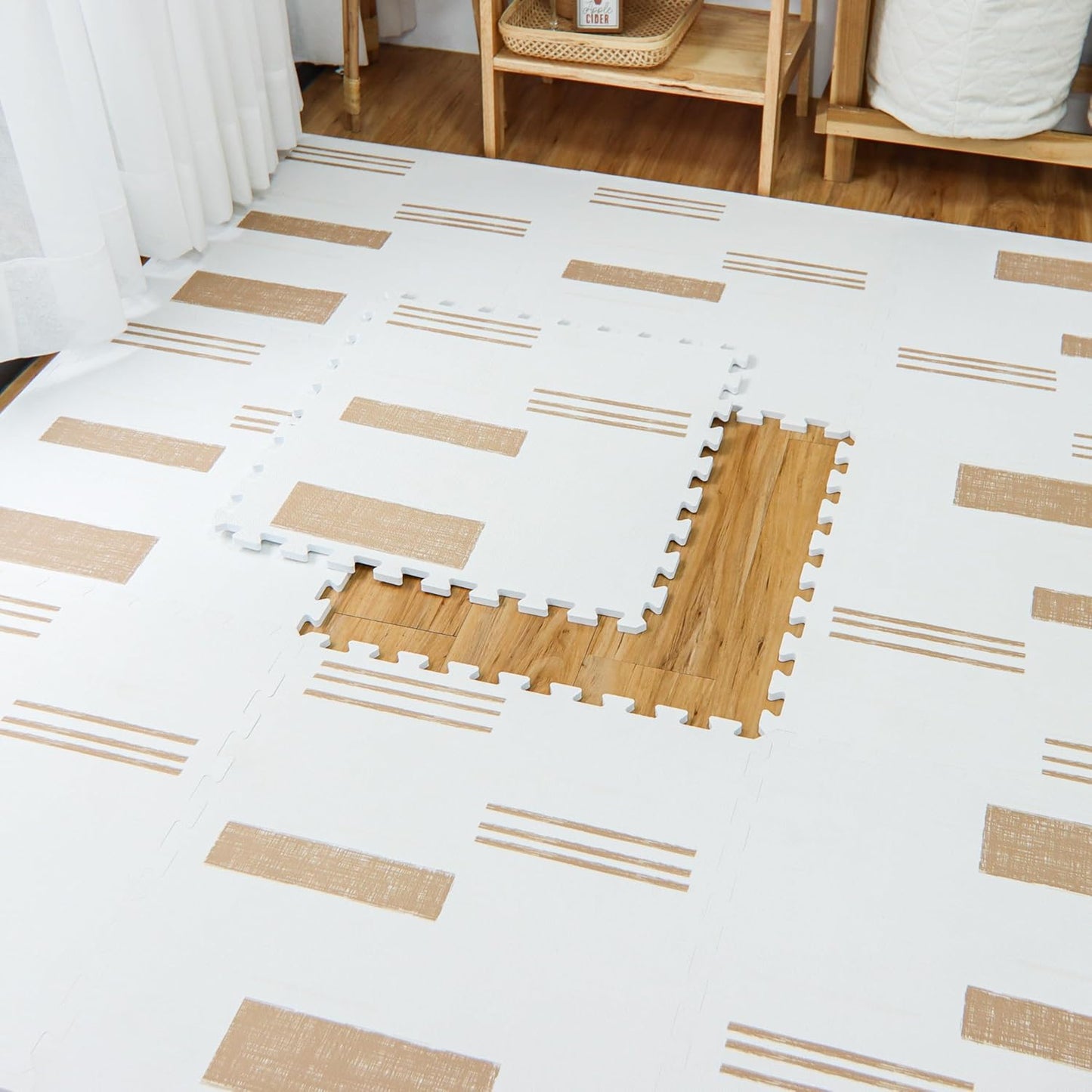 Baby Play Mats for Floor - Sol (4x6ft) - Premium EVA Foam Play Mat for Babies & Toddlers - Perfect for Tummy Time, Crawling, Playroom - Stylish & Comfortable Kids Play Mat