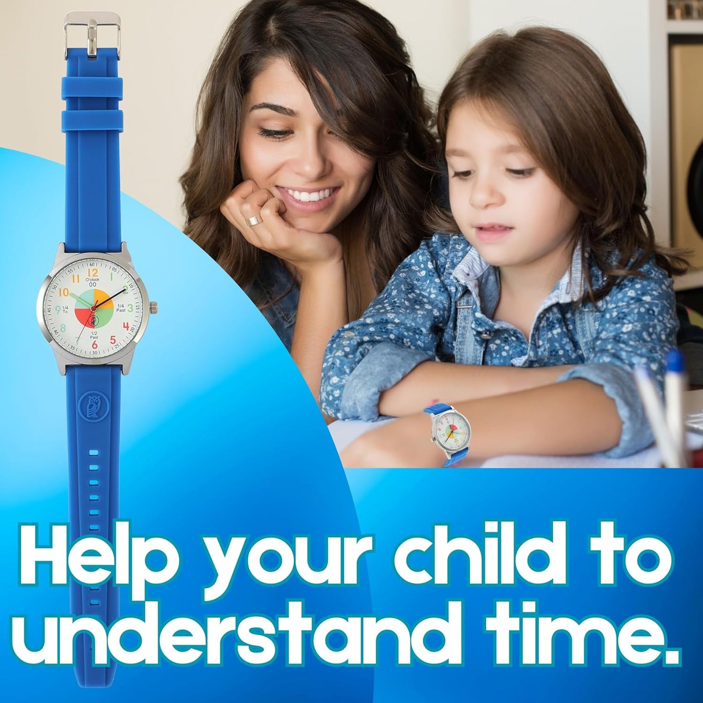OWLCONIC Analog Kids Watch - Girls & Boys Watches Ages 7-12 - Kids Analog Watch - Telling Time Teaching Tool - Gift Watches for Girls and Boys