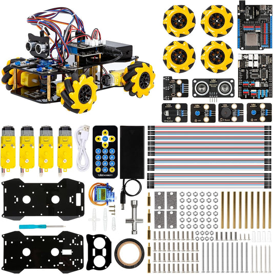 Smart Robot Car Kit Compatible with Arduino, Robotics for Kids Ages 8-12 12-16, Electronic Programming Project/STEM Science Kits Coding Gifts for Adults and Youths