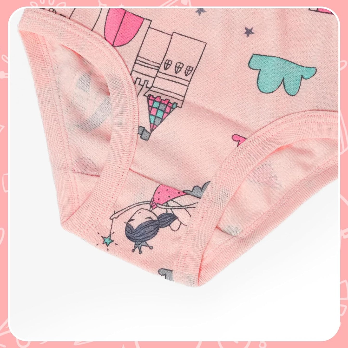 Tphon Little Girls Underwear Toddler Underwear Girls Panties Big Kids Undies Soft 100% Cotton