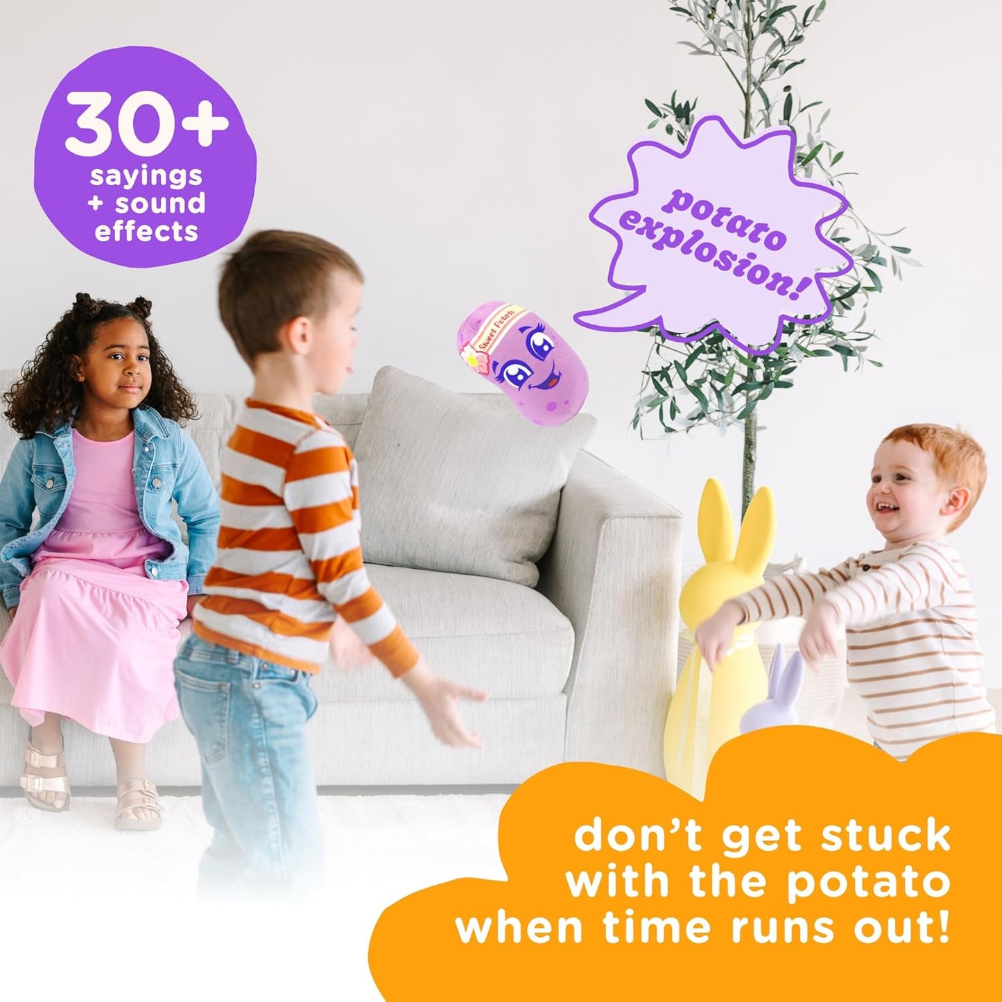 Move2Play, Pass The Potato, Hilariously Wild and Fun Active Play Game | Gift for Kids & Toddlers | Boys & Girls Ages 3, 4-8+ | Indoor/Outdoor Toy| Summer & Camping Fun