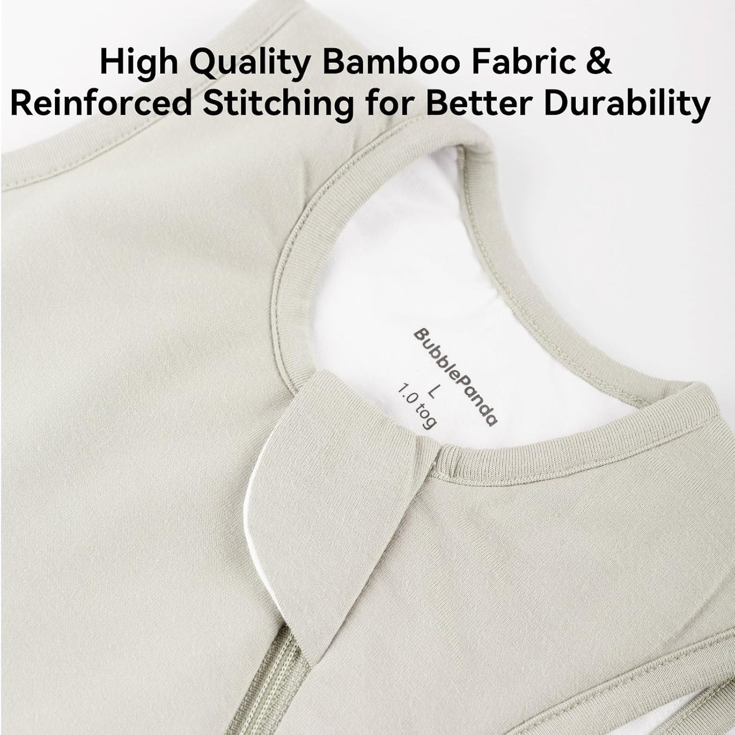 Rayon Made from Bamboo Sleep Sack 0-36 Months 1.0 Tog Ultra Soft Baby Wearable Blanket Toddler Sleeping Sack for Babies (Oat, XXL(24-36M))