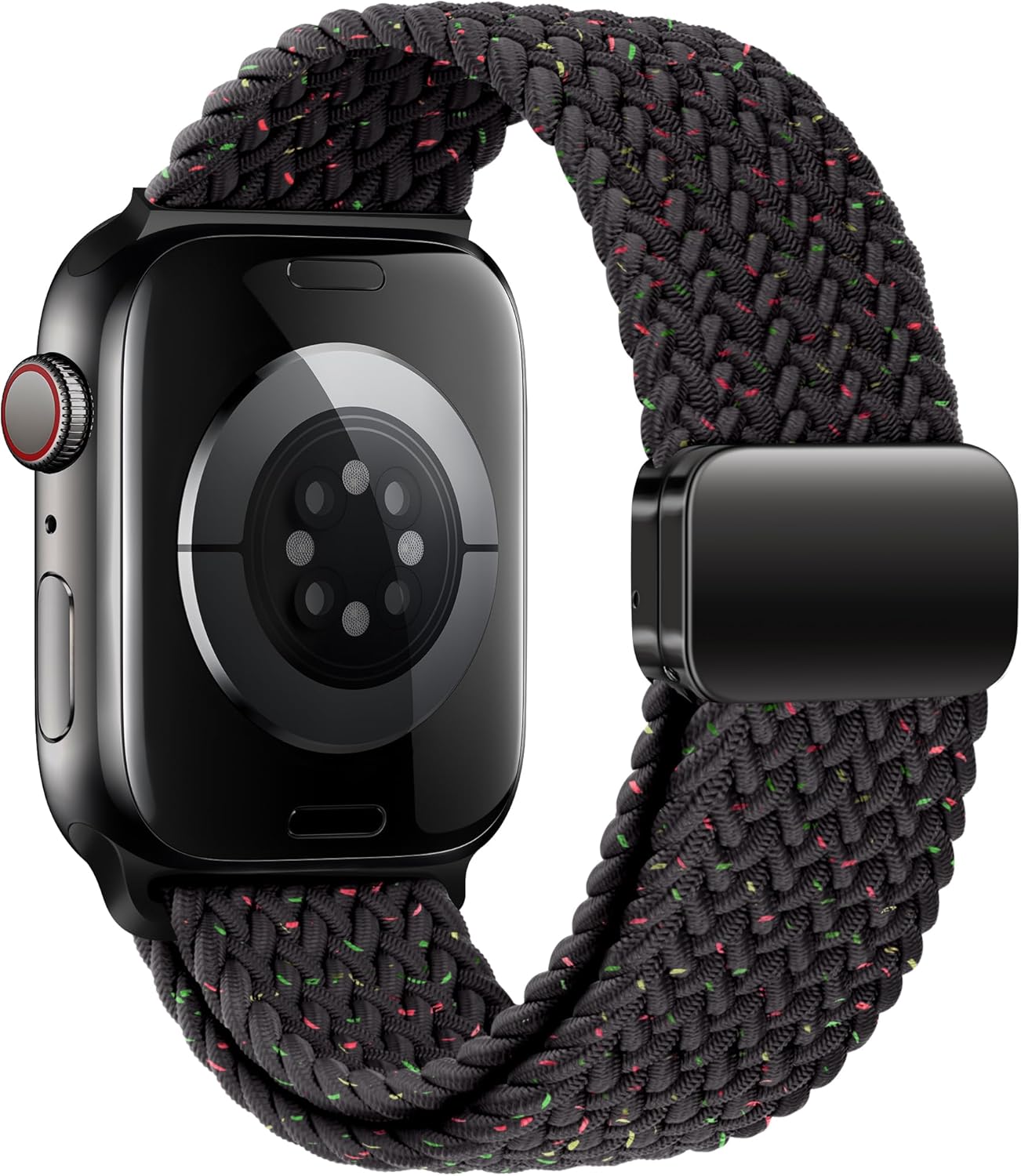 Mazoft Braided Bands With Magnetic Clasp Compatible with Apple Watch Band 38mm 40mm 41mm 42mm 44mm 45mm 46mm 49mm；Soft Nylon Sport Loop Strap for iWatch Series Ultra 2&1 10 9 8 7 6 SE 5 4 3 Women Men