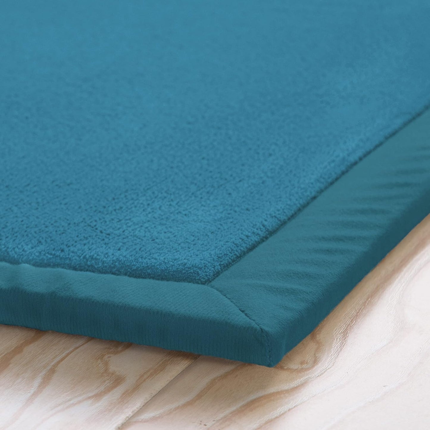 Loartee Nursery Rug Coral Velvet Crawling Rugs Mat Area Rugs Play Crawling Mat(6'8"x7'9", Blue) for Toddler Children Play Mat Yoga Mat Exercise Pads Carpet