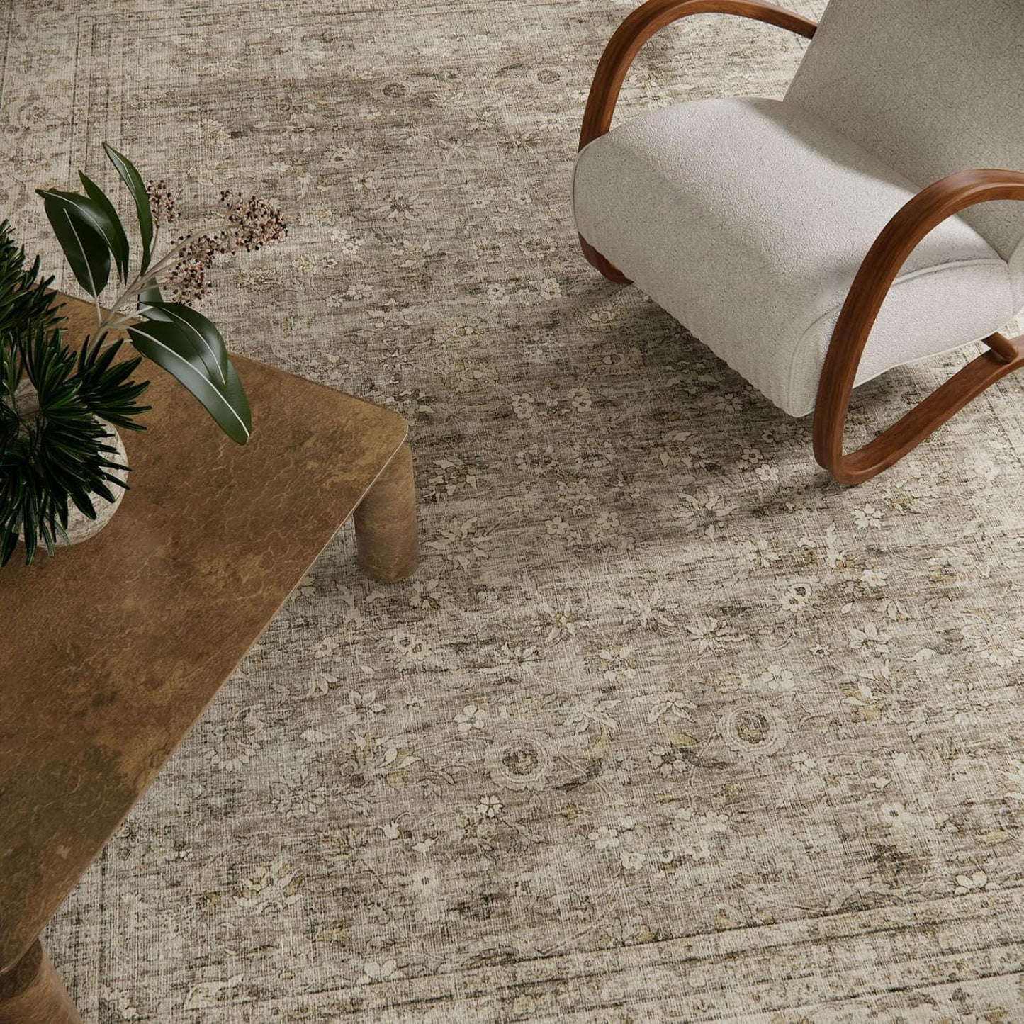 Washable Kitchen Rug Runners for Hallways: 2'x6' Bedroom Runner Rug Non Slip Low-Pile Stain Resistant Soft Indoor Floor Carpet Runner for Indoor Entryway Hallways Kitchen Laundry Room Farmhouse