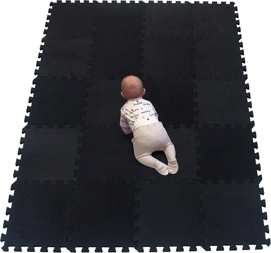 YIMINYUER® 20 Tiles (30cm×30cm×1cm Each Tile) Baby Soft Puzzle Play Mats, Kids Thick EVA Foam Floor, Toddlers & Children's Soft Interlocking Mat R04G301020
