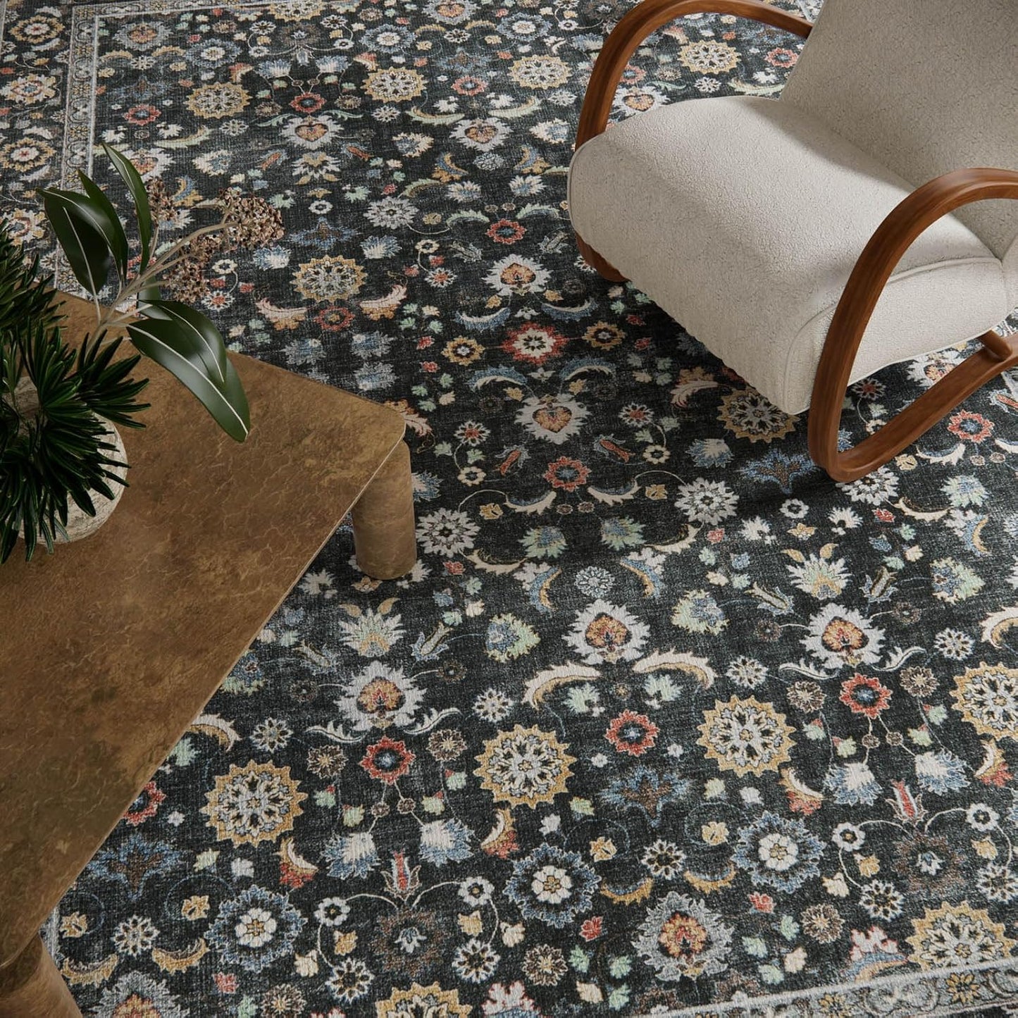 Washable Runners for Hallways Kitchen Rug: 2'x10' Runner Rugs Stain Resistant Non Slip Low Pile Boho Carpet Runners for Hallways Bedroom Entryway Indoor Beside Bathroom Laundry Room