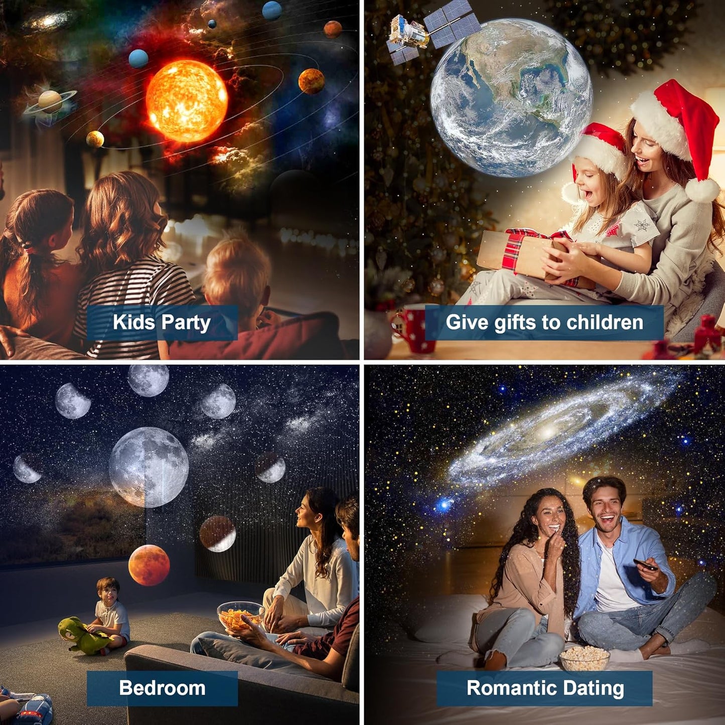 Galaxy Projector for Bedroom, 13 in 1 Star Projector Galaxy Light, Nebula Night Light Milky Way Projector with Timer, LED Space Planetarium Lamp Room Decor for Kids, Mothers Day Gifts