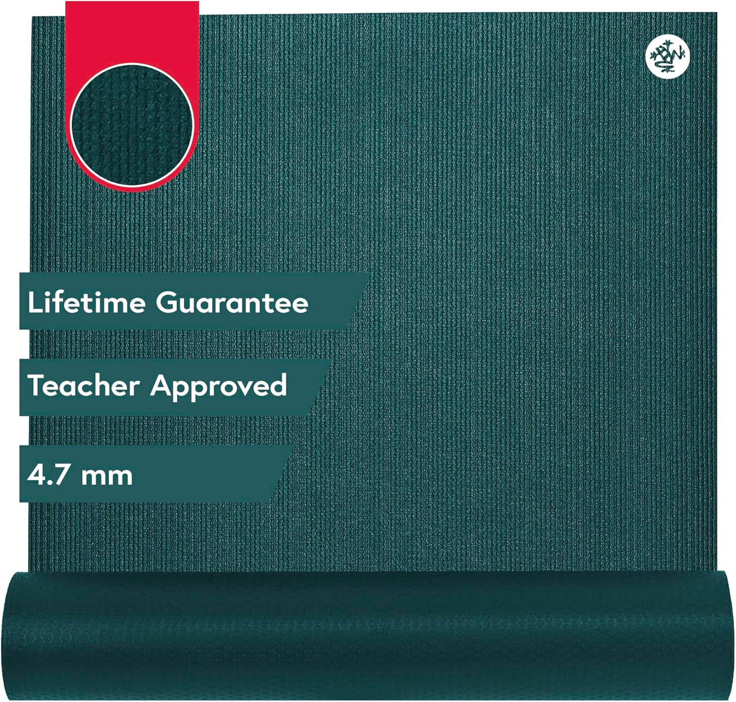 Manduka PROlite Yoga Mat 71" - 4.7mm | Lifetime Durability | Hygienic Construction | Teacher Approved | 71 x 24 inches