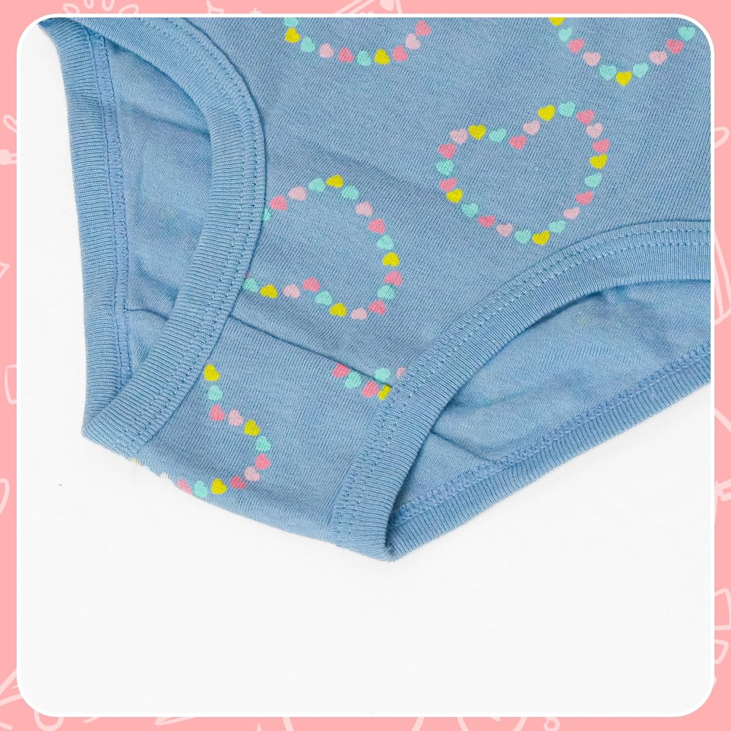 Tphon Little Girls Underwear Toddler Underwear Girls Panties Big Kids Undies Soft 100% Cotton