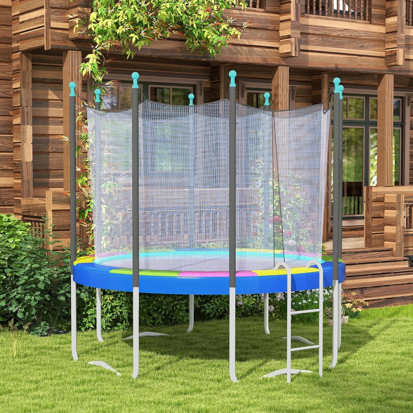 Soozier 12FT / 14FT Trampoline Spring Cover, Safety Trampoline Pad Replacement, Waterproof and Tear Resistant, All Weather Trampoline Accessories
