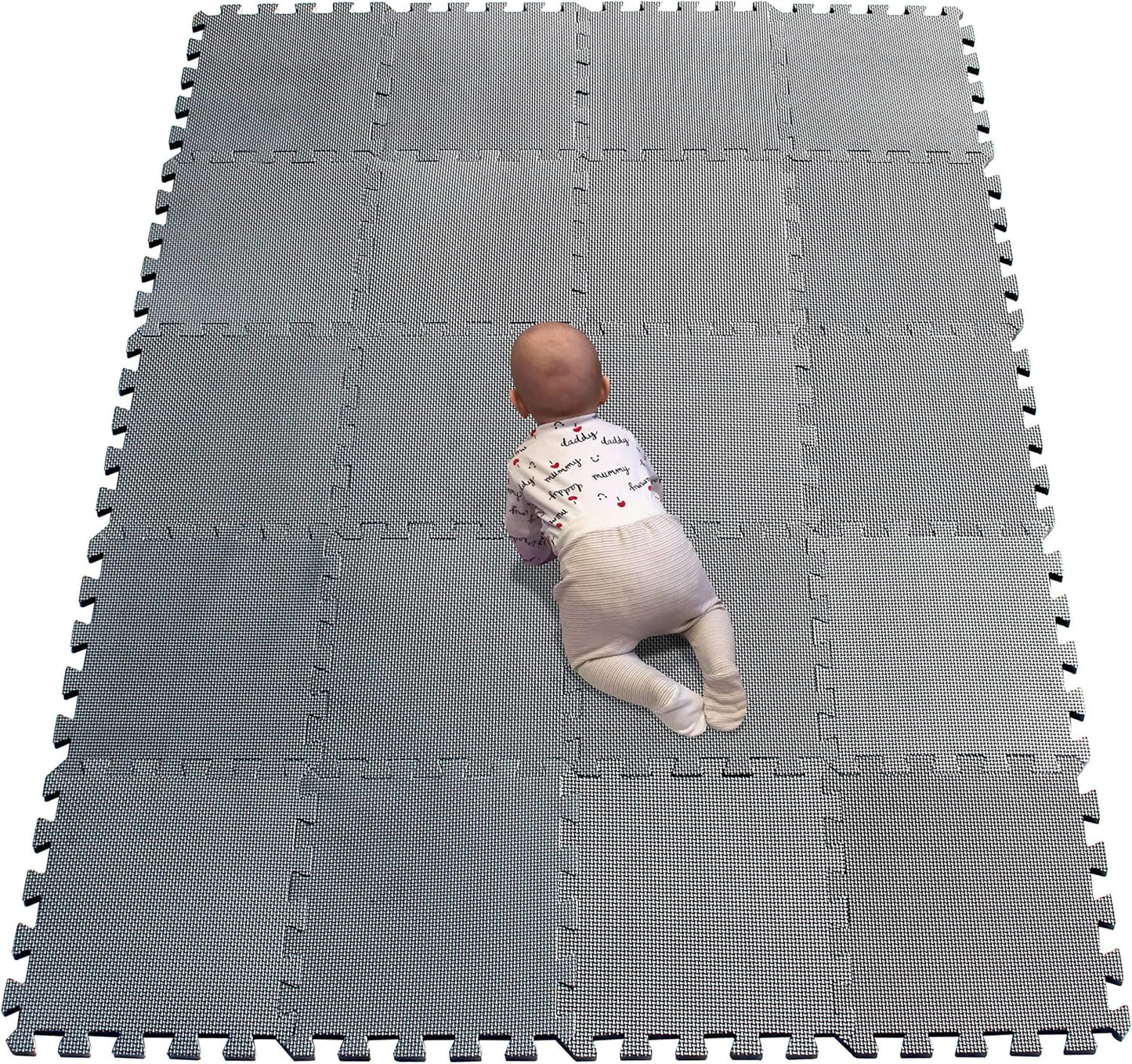 YIMINYUER® 20 Tiles (30cm×30cm×1cm Each Tile) Baby Soft Puzzle Play Mats, Kids Thick EVA Foam Floor, Toddlers & Children's Soft Interlocking Mat R12G301020